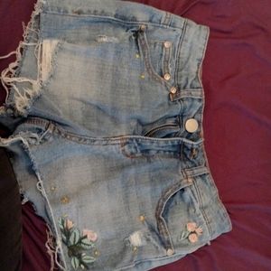 "almost famous" denim shorts